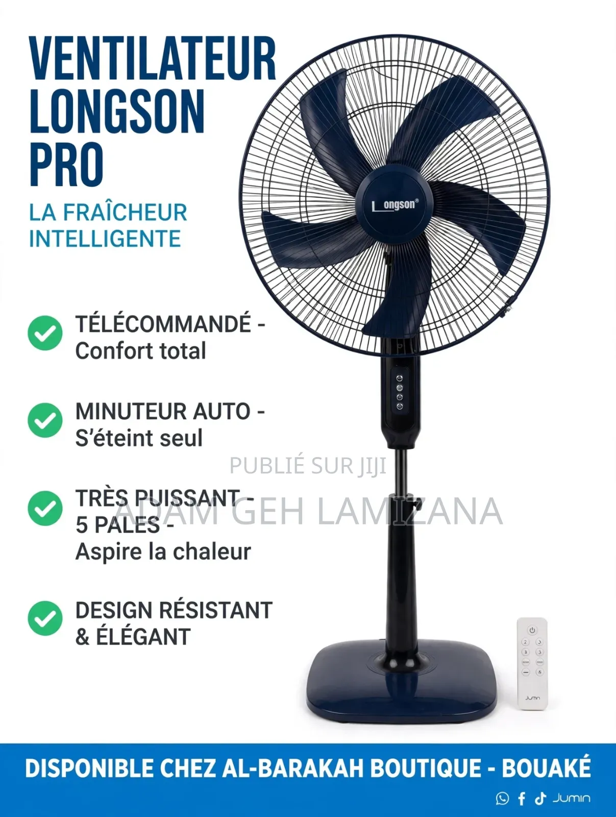 Ventilateur Longson Pro 5 Pales - Industriel