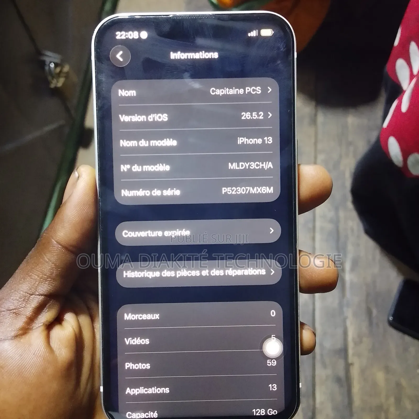 Nouveau Apple iPhone 13 128 GB Blanc