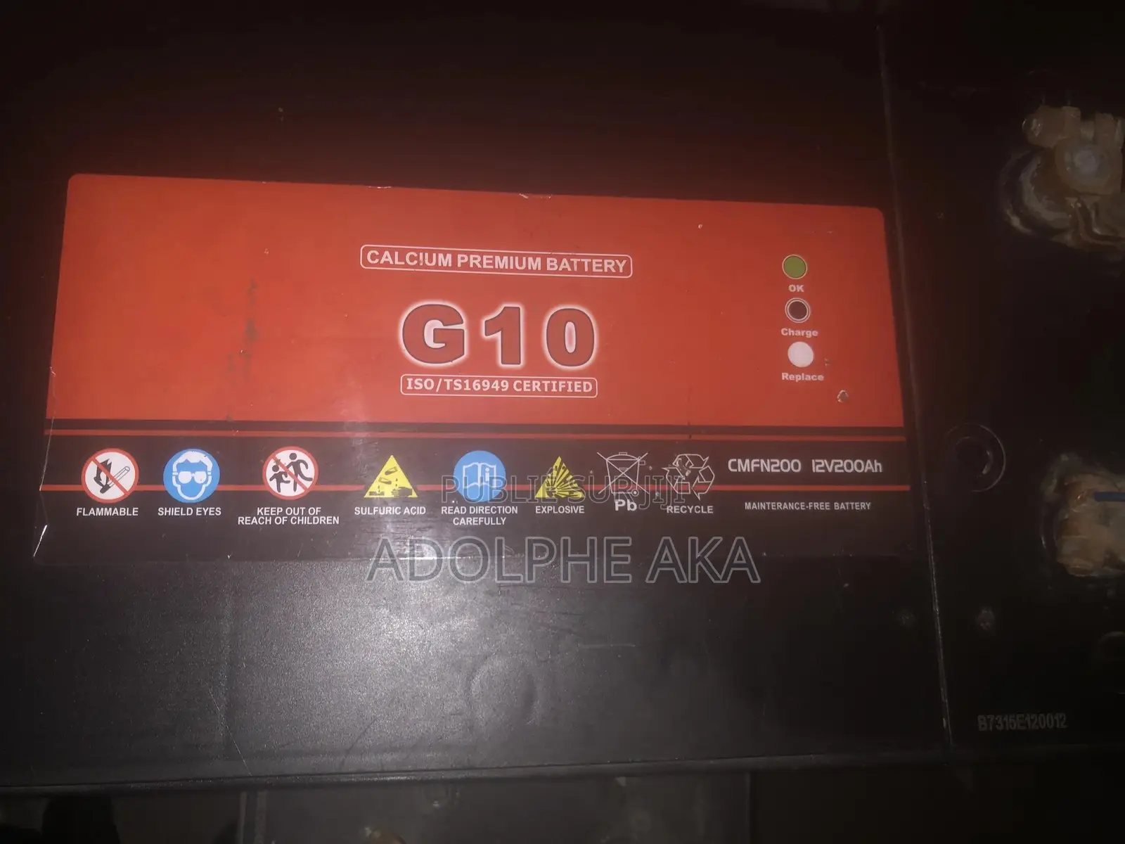Batterie G10 12v200 Ah