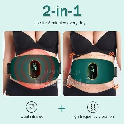 Ceinture De Massage Vibrante Chauffante Pour Taille Et Abdomen