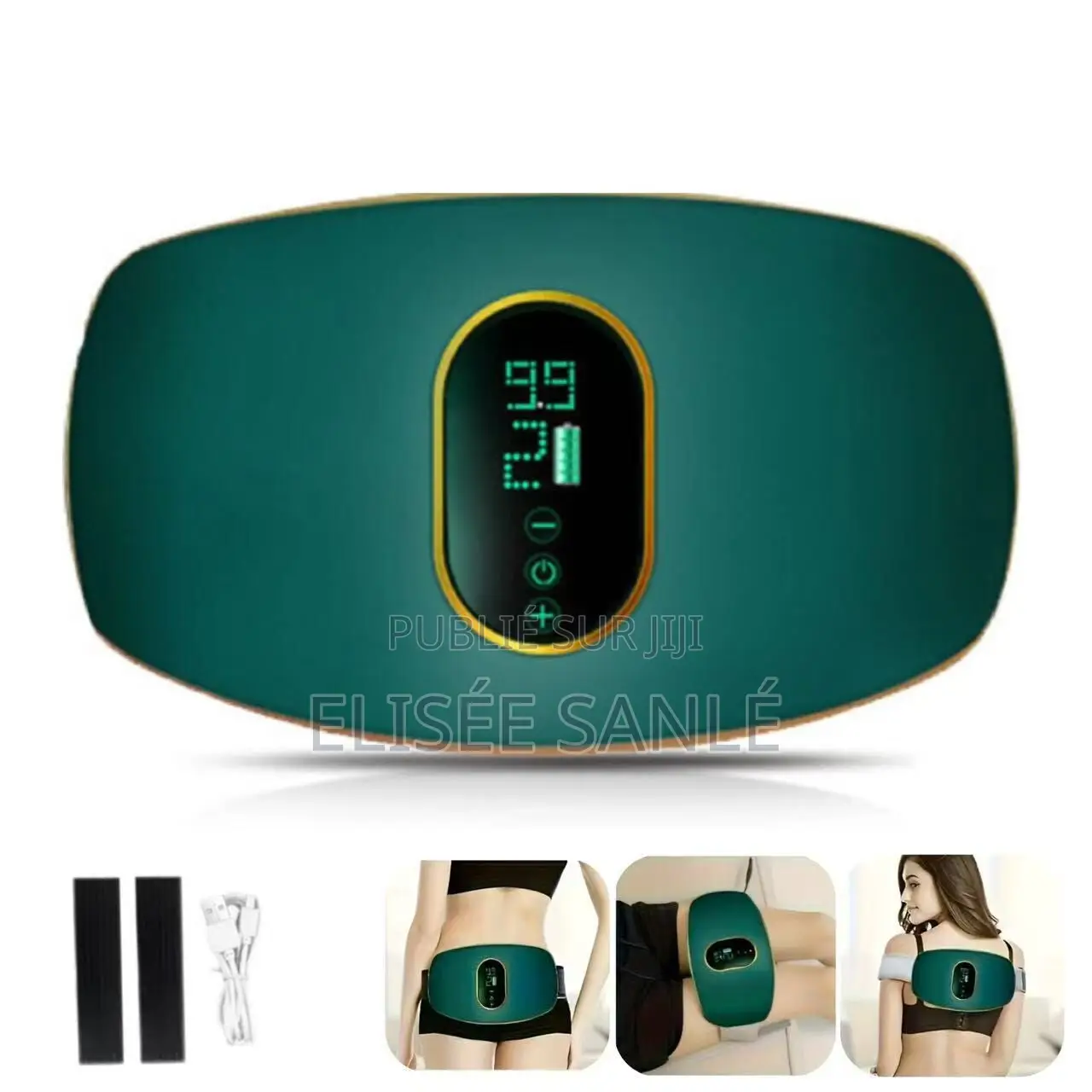 Ceinture De Massage Vibrante Chauffante Pour Taille Et Abdomen