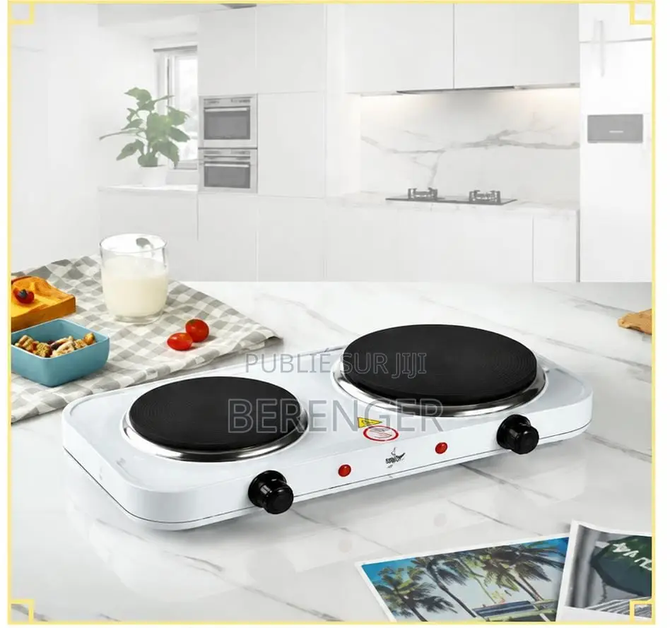 Réchaud Électrique 2 Plaques – Puissant 2400W
