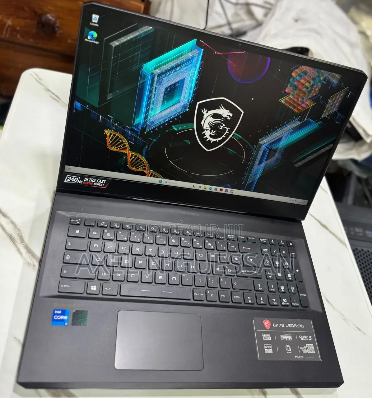 Ordinateur portable MSI GP75 Leopard 16GB Intel Core i7 SSD 512GB