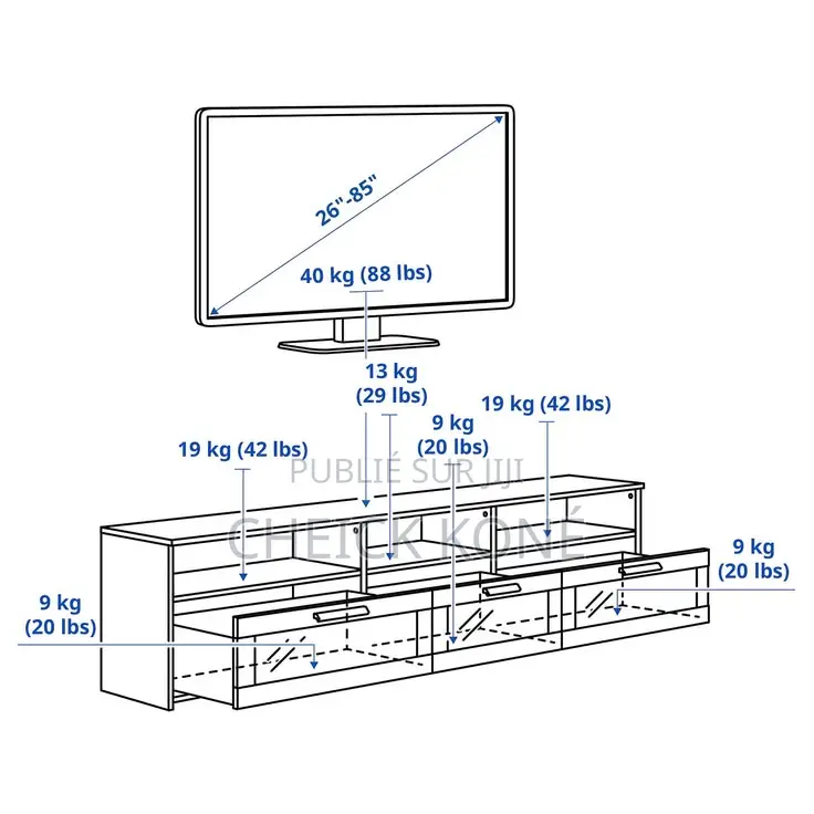 Meuble TV Importé, Très Séduisant
