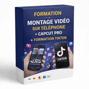 Formation Montage Vidéo Sur Téléphone + Capcut Pro + Formation Tiktok