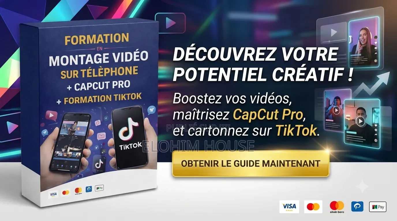 Formation Montage Vidéo Sur Téléphone + Capcut Pro + Formation Tiktok