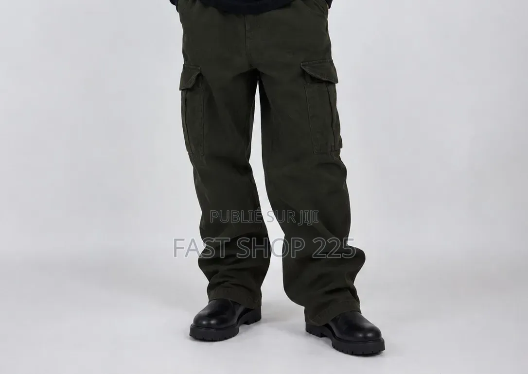 Pantalon Cargo Vert