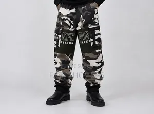 Pantalon Cargo Noir Et Blanc