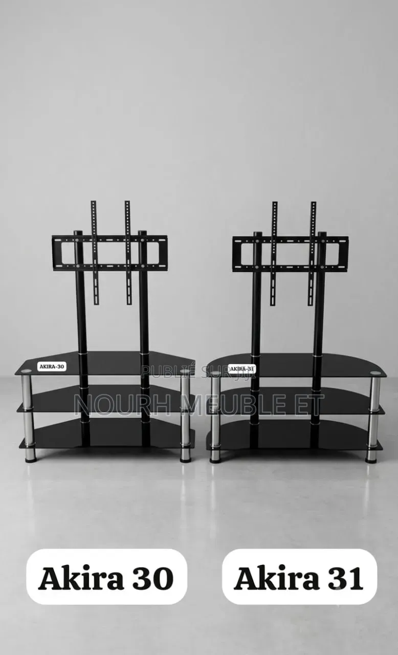 Meuble TV Vitrée Avec Support