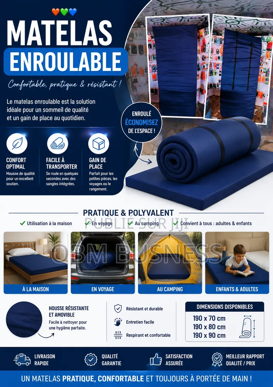 Matelas Enroulable