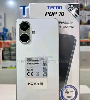 Nouveau Tecno Pop 10 64 GB Blanc