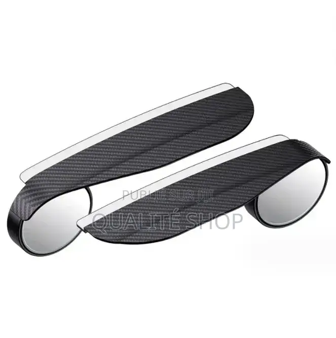 Visière Pare-Pluie Rétroviseur 2-en-1 Avec Miroir d'Angle Mort Intégré