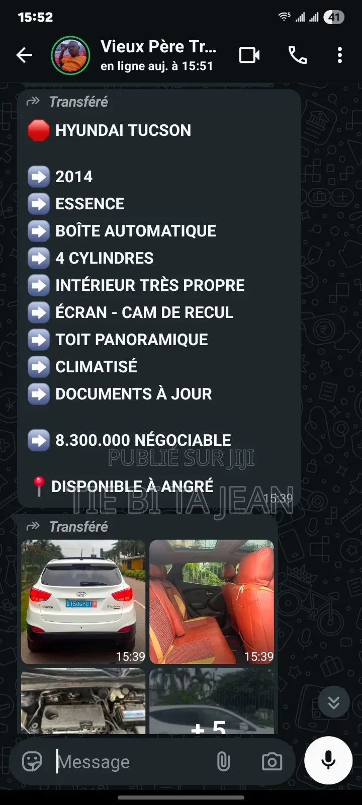Hyundai Tucson 2014 Blanc