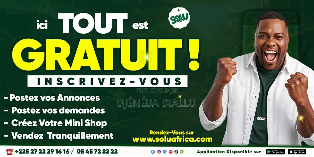 Ici, TOUT Est GRATUIT Sur Solu Africa !