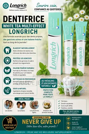 Longrich- Pâte Dentifrice Au Thé Blanc
