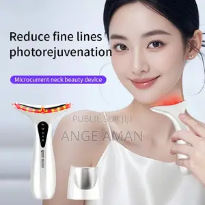 Appareil De Massage Facial LED 5-en-1 Rechargeable – Soin Et Beauté