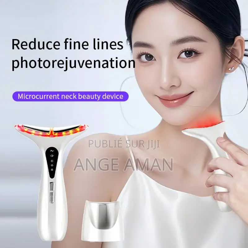 Appareil De Massage Facial LED 5-en-1 Rechargeable – Soin Et Beauté