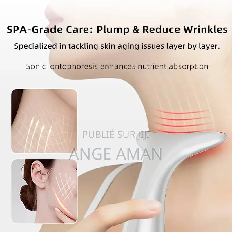Appareil De Massage Facial LED 5-en-1 Rechargeable – Soin Et Beauté