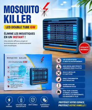 Destructeur D’insectes Électrique LED Double Tube 6W