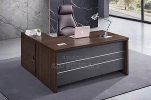 Table Bureau De Luxe Avec Retour Et Plusieurs Tiroirs
