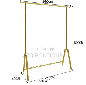 Porte Vêtements Doré
