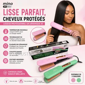 Lisseur Professionnel Mino MN 8826 Technologie Ceramic 3D