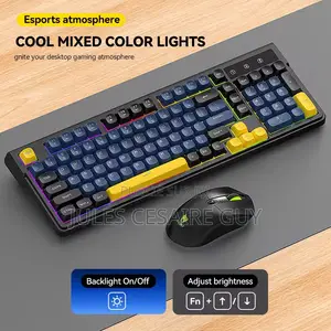 Pack Gaming Sans Fil TF300 - Clavier Lumineux Et Souris Ergonomique