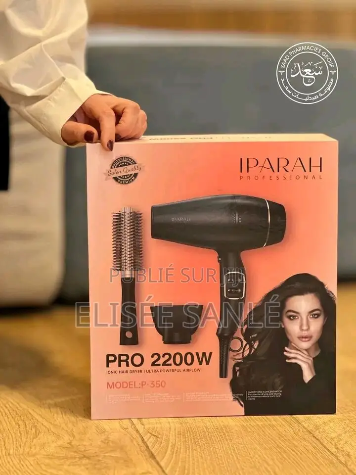 Sèche-Cheveux Professionnel Iparah Pro 2200w (Modèle P-350)