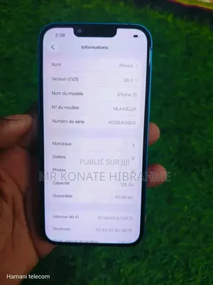 Nouveau Apple iPhone 13 128 GB Bleu