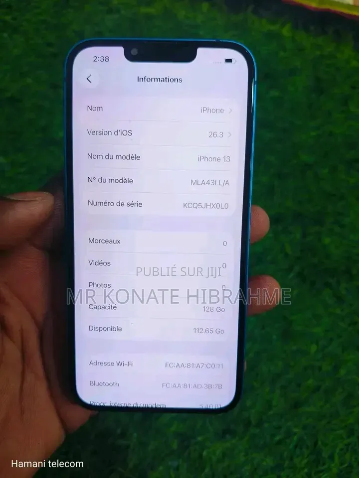 Nouveau Apple iPhone 13 128 GB Bleu