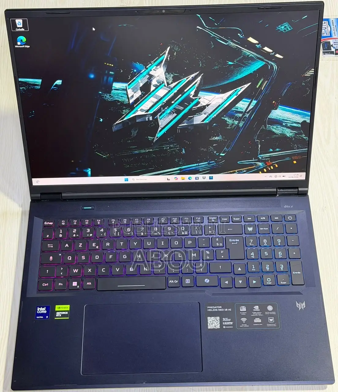 Nouveau Acer Predator Helios 18 32GB Intel Core Ultra 9 SSD 1T