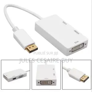 Adaptateur Convertisseur DisplayPort (DP) Vers HDMI / VGA / DVI