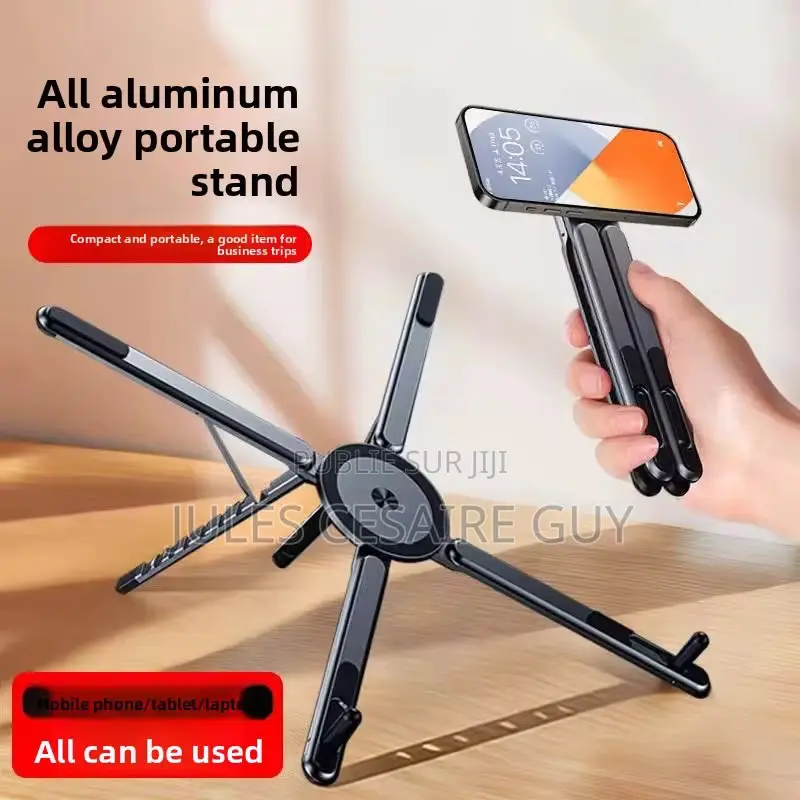 Support Universel Multi-Usage 4-en-1 Pliable Et Rotatif 360°