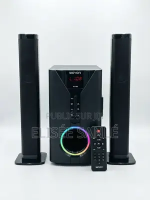 Mini Chaîne 2 en 1 - Modulable en Barre De Son - Télécommandé