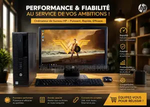 Ordinateur de bureau HP EliteDesk 705 G3 8GB Intel Core i3 HDD+SSD 1T