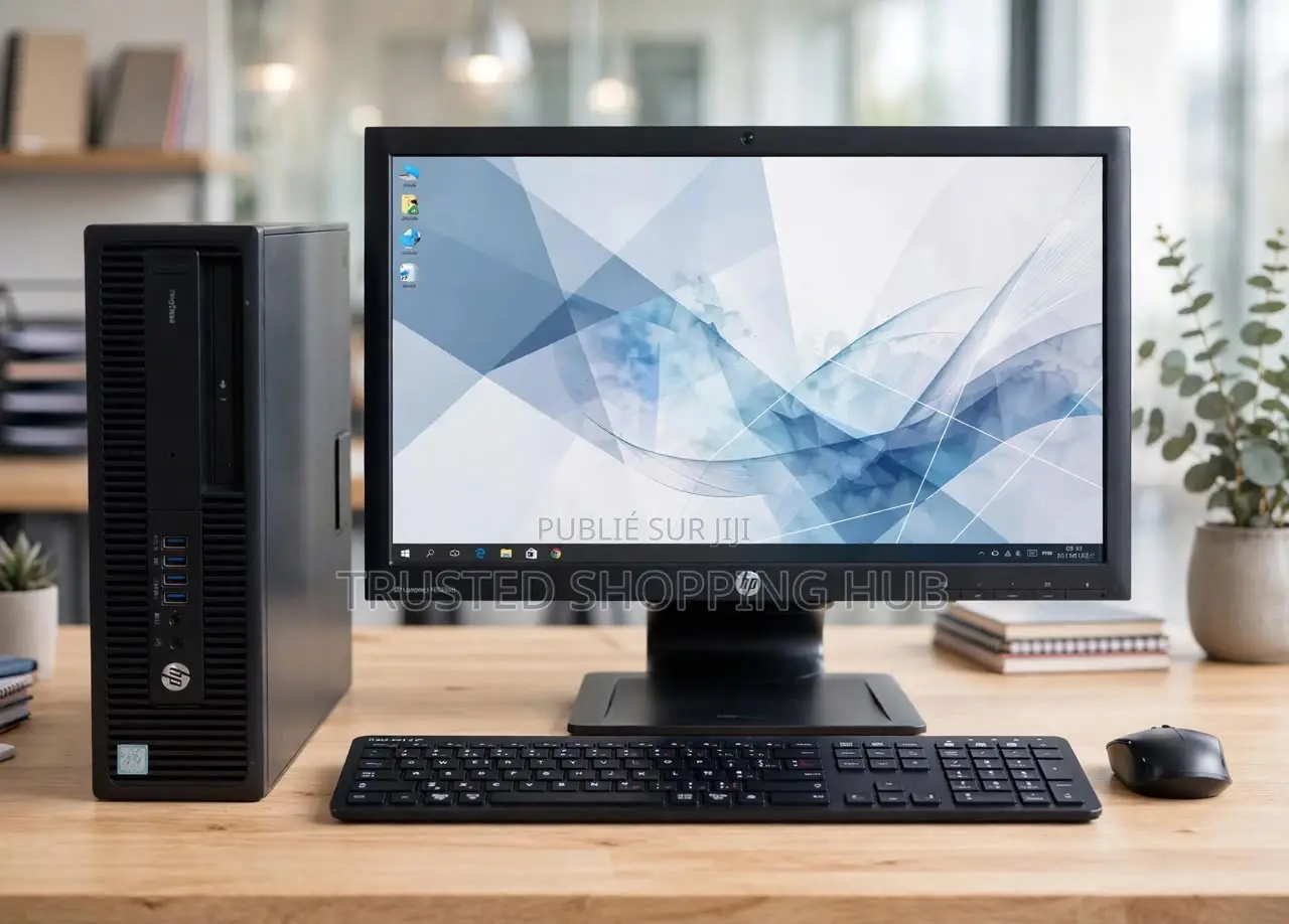 Ordinateur de bureau HP EliteDesk 705 G3 8GB Intel Core i3 HDD+SSD 1T