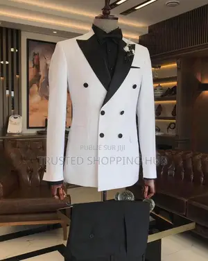 Costum Smoking À Double Boutonnage
