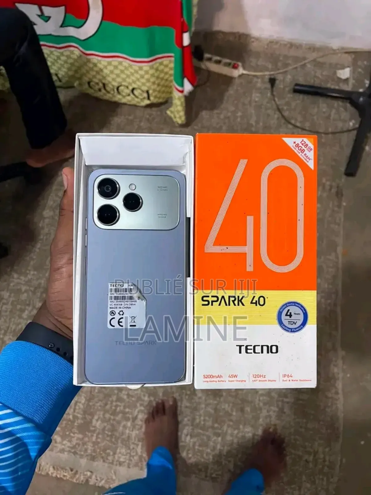 Nouveau Tecno Spark 40 256 GB Gris