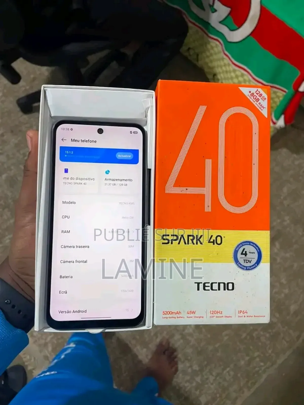 Nouveau Tecno Spark 40 256 GB Gris
