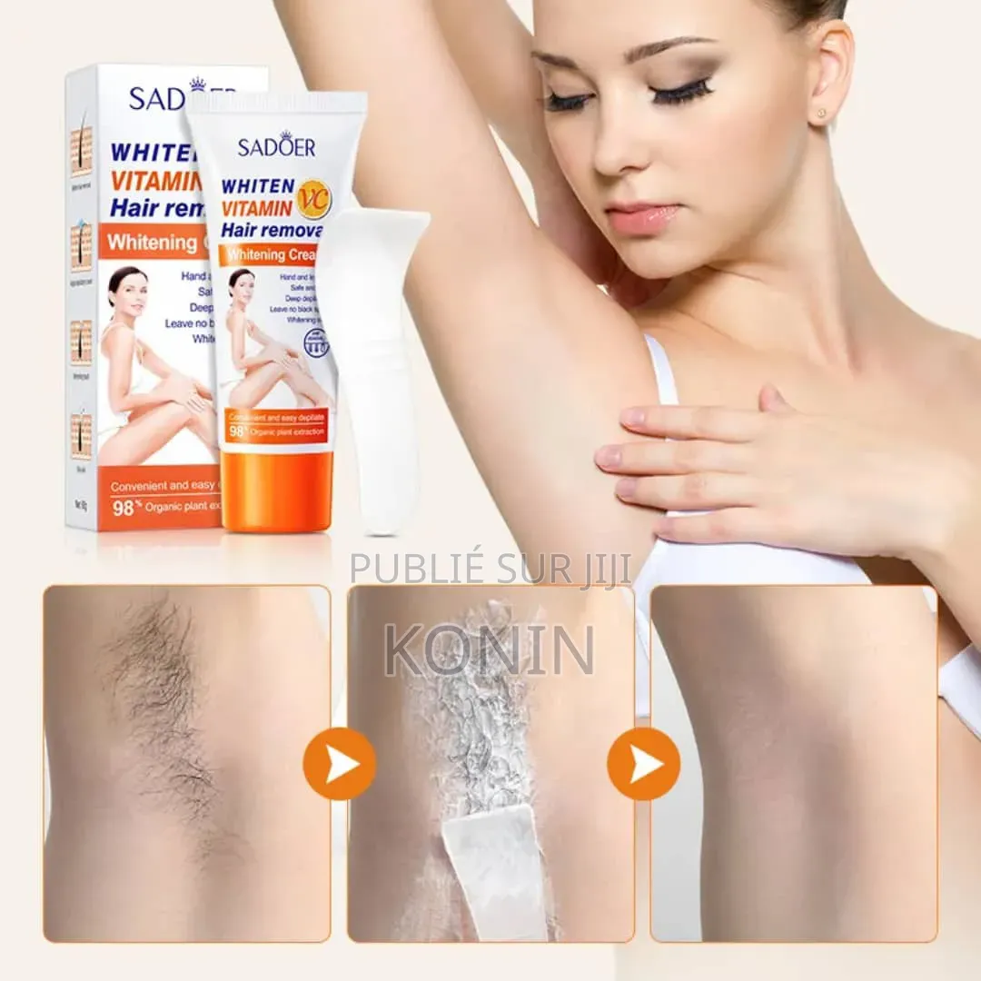 Crème Dépilatoire Blanchissante À La Vitamine C
