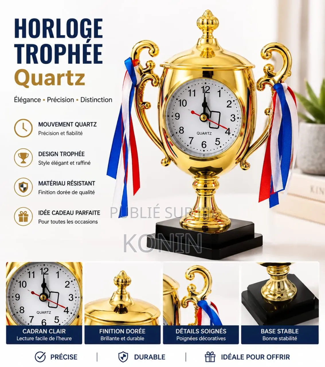 Horloge Trophée Quartz