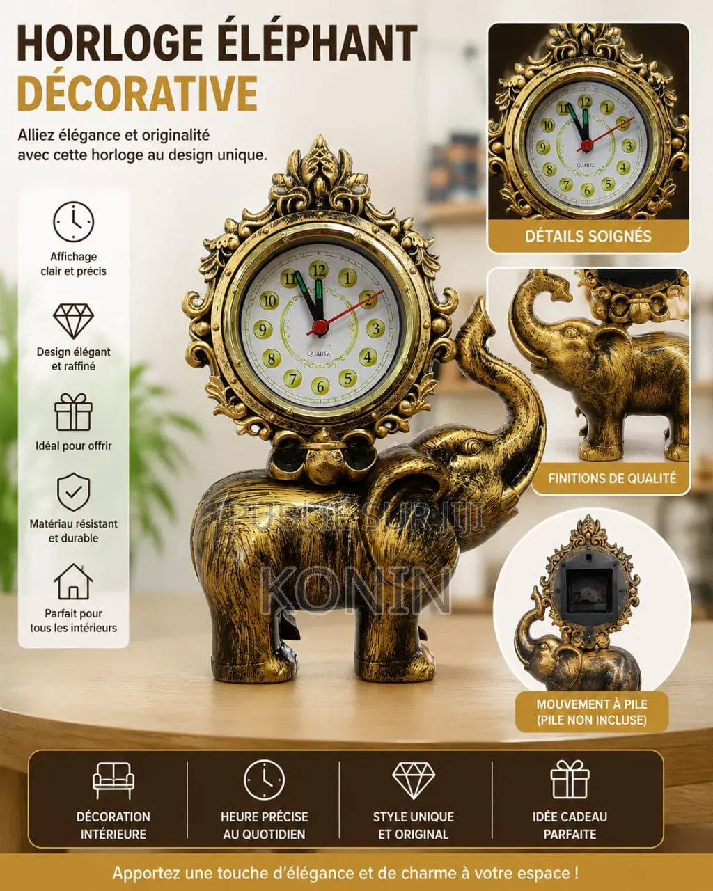 Horloge Trophée Quartz