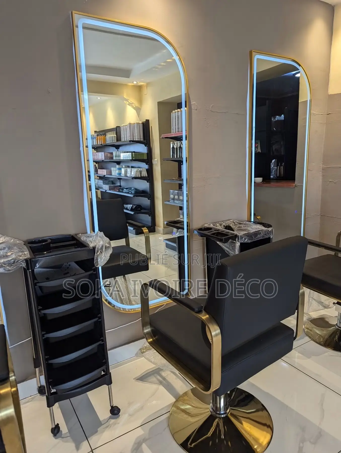 Ensembles Fauteuils Miroir Salon De Coiffure