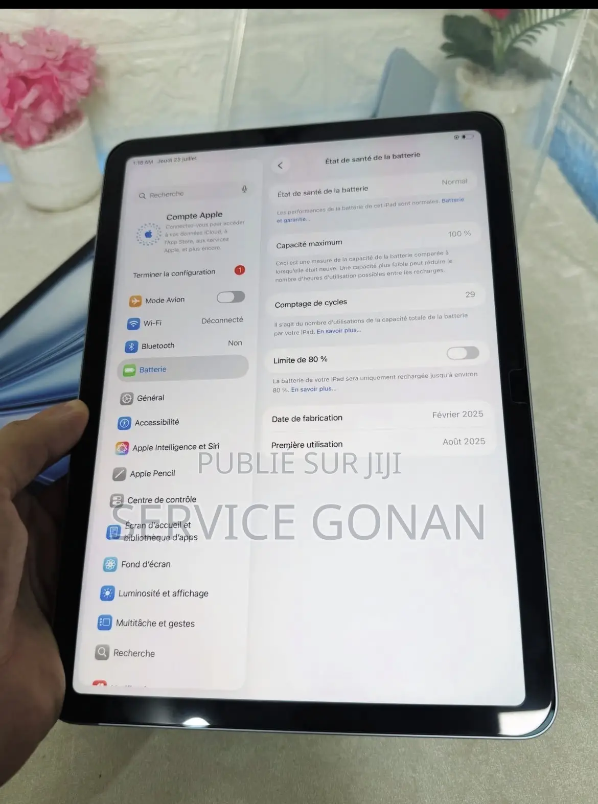 Nouveau Apple iPad Air 11 (2024) 128 GB Gris