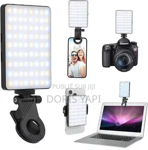 Kit d'Éclairage Vidéo Portable LED RVB + Boîte À Lumière
