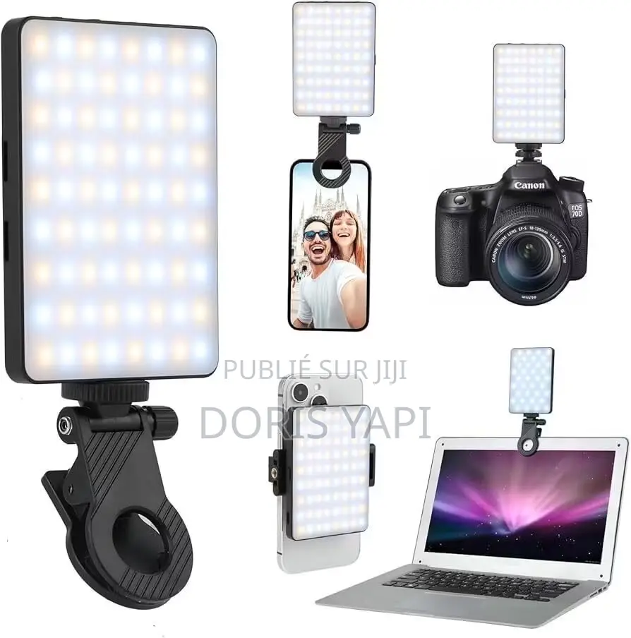 Kit d'Éclairage Vidéo Portable LED RVB + Boîte À Lumière