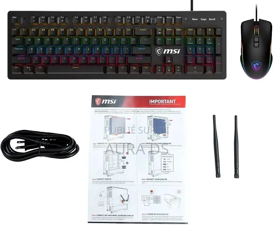 Nouveau Ordinateur de bureau MSI Aegis 3 64GB AMD Ryzen 9 SSD 2T