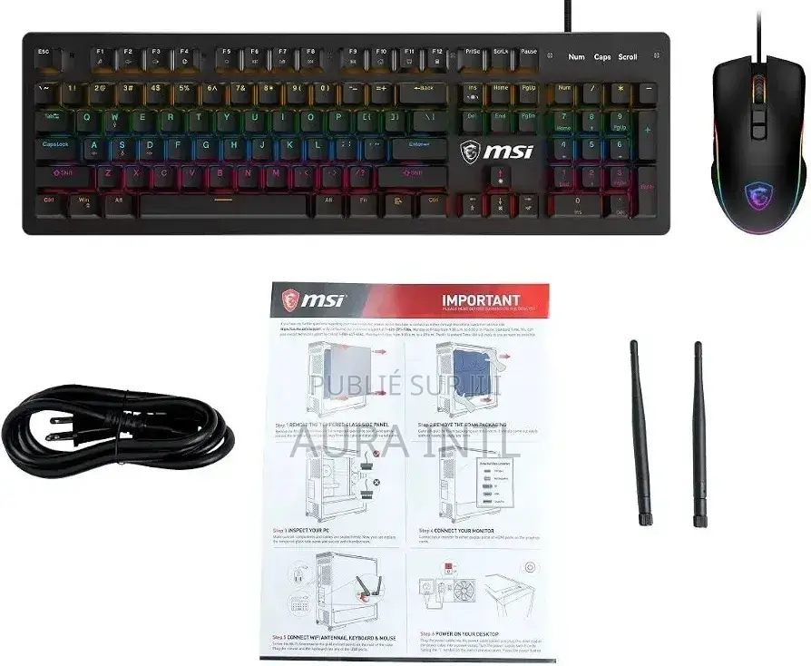 Nouveau Ordinateur de bureau MSI Aegis 3 64GB AMD Ryzen 9 SSD 2T