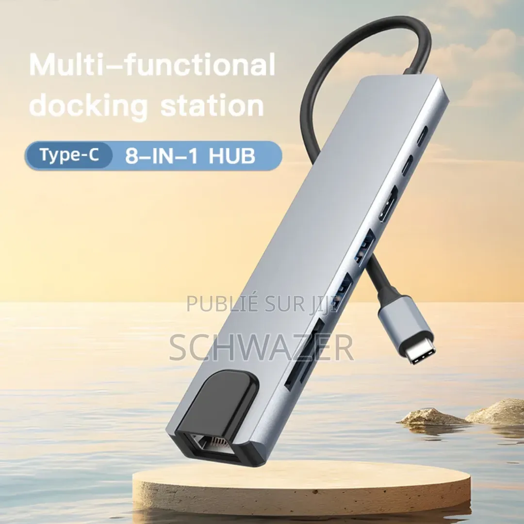 Hub USB-C 8-en-1 UNIEAN