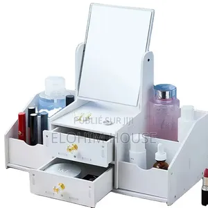 Organisateur Maquillage Avec Miroir Tiroirs